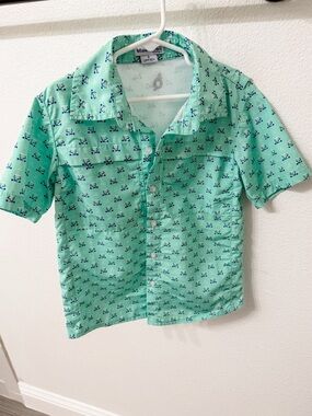 Blue Quail Vintage golf/ golf cart spf 50 kids shirt size 6